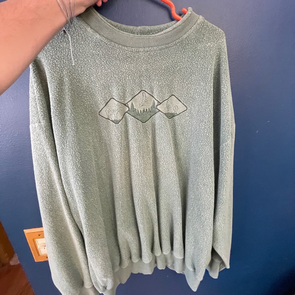 Vintage Green Alaska Sweatshirt XL